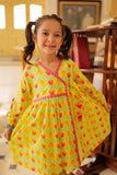 KAC-02180 | Yellow & Multicolor | Casual 2 Piece Suit  | Cotton Lawn Print