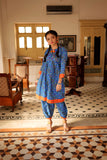 GAC-02155 | Blue & Multicolor  | Casual 2 Piece Suit   | Cotton Lawn print