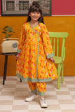 KAC-02237 | Yellow & Multicolor | Casual 2 Piece Suit  | Cotton Cambric Printed