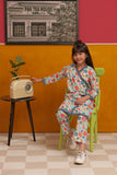 KAC-02238 | Fawn & Multicolor | Casual 2 Piece Suit  | Cotton Cambric Printed
