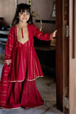 KBD-02232 | Red & Golden | Casual 3 Piece Suit | Cotton Dobby Fabric