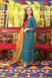 GDD-01827 | Maroon & Golden | Formal 3 Piece Suit | Pure Banarsi Organza & Viscose