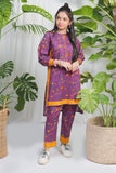 GAC-02072 | Purple & Multicolor |  Casual 2 Piece Suit |  Cotton  Cambric Printed
