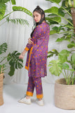 GAC-02072 | Purple & Multicolor |  Casual 2 Piece Suit |  Cotton  Cambric Printed