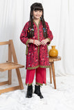 KAD-02077 | Shocking Pink & Black | Casual 3 Piece Suit | Cotton Khaddar Printed