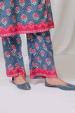 LAC-02074 | Dark Blue & Multicolor | Casual 2 Piece Suit |  Cotton  Cambric Printed
