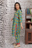 GAC-02168 | Blue & Multicolor  | Casual 2 Piece Suit   | Cotton Cambric Print