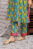 GAC-02168 | Blue & Multicolor  | Casual 2 Piece Suit   | Cotton Cambric Print