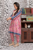 GAC-02153 | Pink & Multicolor  | Casual 2 Piece Suit   | Cotton Lawn print