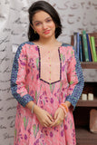 GAC-02153 | Pink & Multicolor  | Casual 2 Piece Suit   | Cotton Lawn print