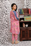 GAC-02153 | Pink & Multicolor  | Casual 2 Piece Suit   | Cotton Lawn print