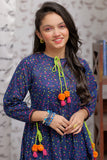 GAA-02148 | Blue & Multicolor  | Casual Kurta  | Cotton Lawn print
