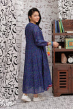 GAA-02148 | Blue & Multicolor  | Casual Kurta  | Cotton Lawn print