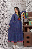 GAA-02148 | Blue & Multicolor  | Casual Kurta  | Cotton Lawn print