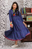 GAA-02148 | Blue & Multicolor  | Casual Kurta  | Cotton Lawn print