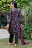 GBD-02295 | Black & Multicolor | Casual 3 Piece Suit  | Cotton Jacquard Meena