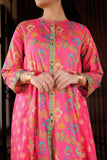 GBD-02320 | Shocking Pink & Multicolor | Casual 3 Piece Suit  | Cotton Gold Printed Lawn
