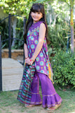 KBD-02316 | Purple & Multicolor | Casual 3 Piece Suit  | Cotton Gold Printed Lawn