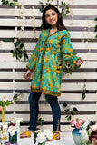 Casual Kurta | Cotton Cambric Print  | Sea Green & Multicolor | GAA-01785