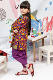 KAD-01833 | Magenta & Multicolor | Casual 3 Piece Suit | Cotton Cambric Print