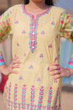 Casual 2 Piece Suit | Cotton Lawn Print Combo | Fawn & Multicolor | GAC-01975