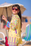 Casual 2 Piece Suit | Cotton Lawn Print Combo | Fawn & Multicolor | GAC-01975