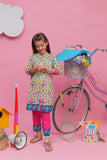Casual 2 Piece Suit | Cotton Lawn Print | Yellow & Shocking Pink | KAC-01935