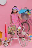 Casual 2 Piece Suit | Cotton Lawn Print Combo | Pink & Multicolor | KAC-01972