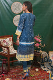 Casual 3 Piece Suit | Cotton Lawn Print | Blue & Multicolor | LAD-01977