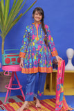 Casual 3 Piece Suit | Cotton Lawn Print | Blue & Multicolor | GAD-01953