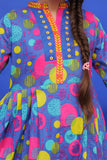Casual 3 Piece Suit | Cotton Lawn Print | Blue & Multicolor | GAD-01953