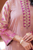 Casual Plus 3 Piece Suit  | Cotton Jacqurad  | Purple & Golden | LBD-01996