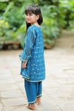Casual Plus 3 Piece Suit | Cotton  Jacquard Dobby | Blue & Multicolor | KBD-02038