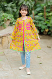 Casual Kurta|  Cotton Lawn Print  |  Yellow & Multicolor | KAA-01983