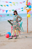 Casual 3 Piece Suit | Cotton Lawn Print  | Fawn & Multicolor | GAD-01949