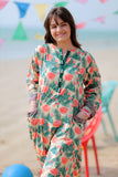 Casual 3 Piece Suit | Cotton Lawn Print  | Fawn & Multicolor | GAD-01949